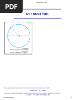 Arc To Chord Ratio