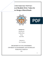 Transportation Engineering-I Mini Project