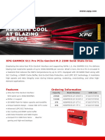 Datasheet XPG Gammix s11 Pro Pcie Gen3 x4 m2 SSD