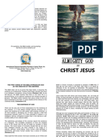 The Almighty God in Christ Jesus Booklet