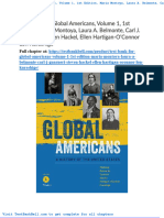 Test Bank For Global Americans Volume 1 1st Edition Maria Montoya Laura A Belmonte Carl J Guarneri Steven Hackel Ellen Hartigan Oconnor Lon Kurashige