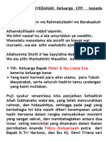 Sambutan Penyerahan Wakil Keluarga CPP