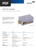 OMICRON CPL 542 543 Measuring Impedance Datasheet