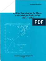 Fichier Des Séismes Du Maroc Et Des Régions Limitrophes