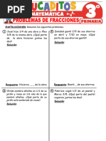 Problemas de Fracciones para Tercer Grado de Primaria