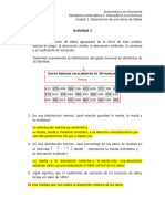 U3A3 DEF Rango Desviación Media Varianza Desviacion Estandar Coeficiente de Variacion