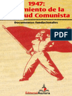 1947, Nacimiento de La Juventud Comunista. Documentos Fundacionales