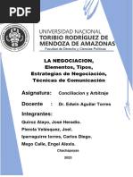 1er. Trabajo La Negociacion Elementos Tipos Estrategias de Negocion y Tecnicas Comunicacion