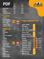 Menu El Osito