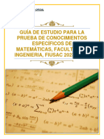 Guia de Matematicas Especificos Ingenieria 2023 - 2024