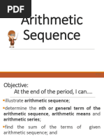 Lesson 2 - Arithmetic Sequence, Mean Ans Series