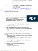 Test Bank For Stuttering Foundations and Clinical Applications 0131573101