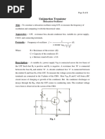 Ujt Oscillator