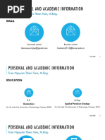 Tran Nguyen Thien Tam, M.Eng. - Personal and Academic Information