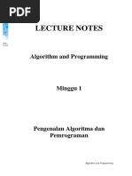 LN01-Introduction To Algorithm and Programming