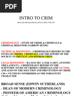 Intro To Crim