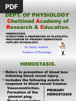 Primary Hemostasis