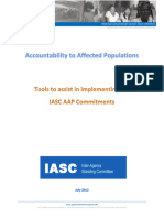 TOOLS To Assist in Implementing The IASC AAP Commitments