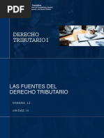 12 Derecho Tributario I - Fuentes Del Derecho Tributario