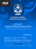 Guía de Curso Avanzado para Operaciones de Carga en Buques Tanque para El Transporte de Gas Licuado (STGT)