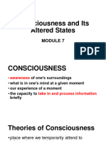 Module 7 - Consciousness and Its Altered States