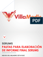 Pautas para Elaboración de Informe Final SERUMS