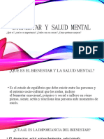 Bienestar y Salud Mental