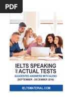 IELTS Speaking Actual Tests (Sep - Dec - 2018) An - D Suggeste - D Answers - Version - 8.2