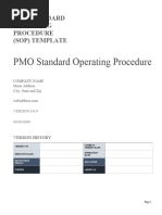 PMO Standard Operating Procedure SOP 11223 - WORD