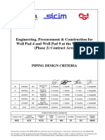 Piping Design Criteria