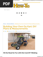 Build Your Own Go Kart Chassis - Go Kart Frame Plans & Measurements