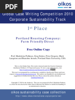 Oikos Cases 2010 Portland Roasting Company