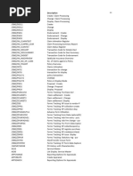 SAP Tcodes