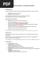 Tema 2: LA JORNADA LABORAL Y EL CONTRATO DE TRABAJO