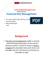 Lecture 2-Chapt 2-Financial Risk MGT