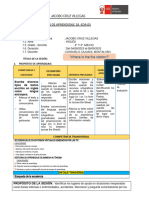 SESION DE APRENDIZAJE #21-EXP. 06 Places of The City