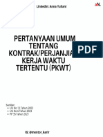 Pertanyaan Umum Tentang Kontrak - PKWT