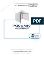 Paso A Paso Montaje de Carpa Impermeable