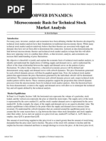 Cobweb Dynamics: Microeconomic Basis For Technical Stock Market Analysis