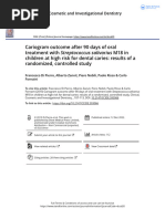 Cariogram Outcome After 90 Days of Oral Treatment With Streptococcus Salivarius M18 in Children at High Risk For Dental Caries Results of A