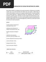 Calculo de Iluminacion de Cocina Por Metodo de Lumen