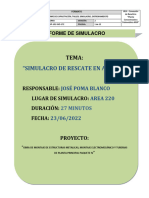 Informe Simulacro Rescate de Hombre en Altura