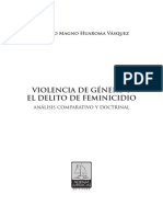 Indice Violencia de Género y El Delito de Feminicidio