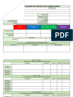 Formato Planeación de Aprendizaje Basado en Proyectos Comunitarios