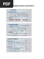 Automated Control Unit III Part 1,2