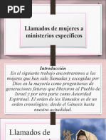 Llamados de Mujeres A Ministerios Específicos