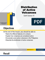 Earth Science 10 - Lesson 1 The Distribution of Active Volcanoes