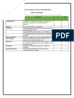 Lista de Cotejo para Evaluar Texto Informativo