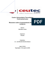 Tarea No 4 - Resumen Del Pensamiento Filosofico - Hilda Maria Juarez