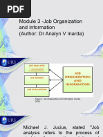 Module 3 Job Organization